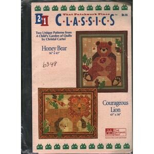 That Patchwork Place Classics P106 Honey Bear Courageous Lion Quilt Patterns